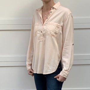 Lou & Grey Peach Popover Top - Small